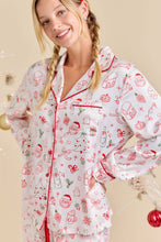 Load image into Gallery viewer, Red/White Christmas Pajama Set