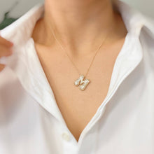 Load image into Gallery viewer, Crystal Bubble Initial Necklace