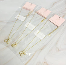 Load image into Gallery viewer, Crystal Bubble Initial Necklace