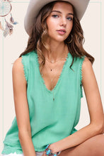 Load image into Gallery viewer, Mint Gauze Tank