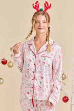 Load image into Gallery viewer, Red/White Christmas Pajama Set