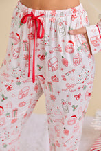 Load image into Gallery viewer, Red/White Christmas Pajama Set