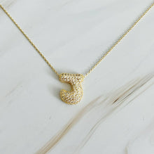 Load image into Gallery viewer, Crystal Bubble Initial Necklace