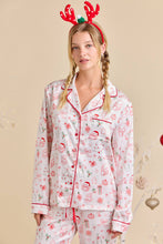 Load image into Gallery viewer, Red/White Christmas Pajama Set