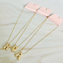 Load image into Gallery viewer, Crystal Bubble Initial Necklace
