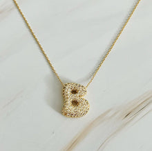Load image into Gallery viewer, Crystal Bubble Initial Necklace