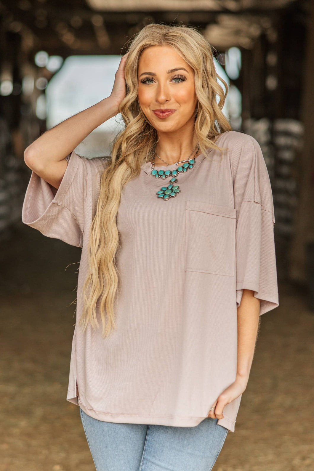 Boyfriend Shirt w/ Pocket