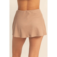 Load image into Gallery viewer, Ribbed Elastic Waist Mini Skort
