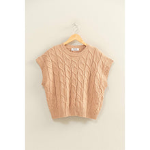 Load image into Gallery viewer, Taupe Sleeveless Sweater Vest
