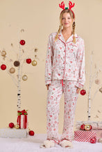 Load image into Gallery viewer, Red/White Christmas Pajama Set
