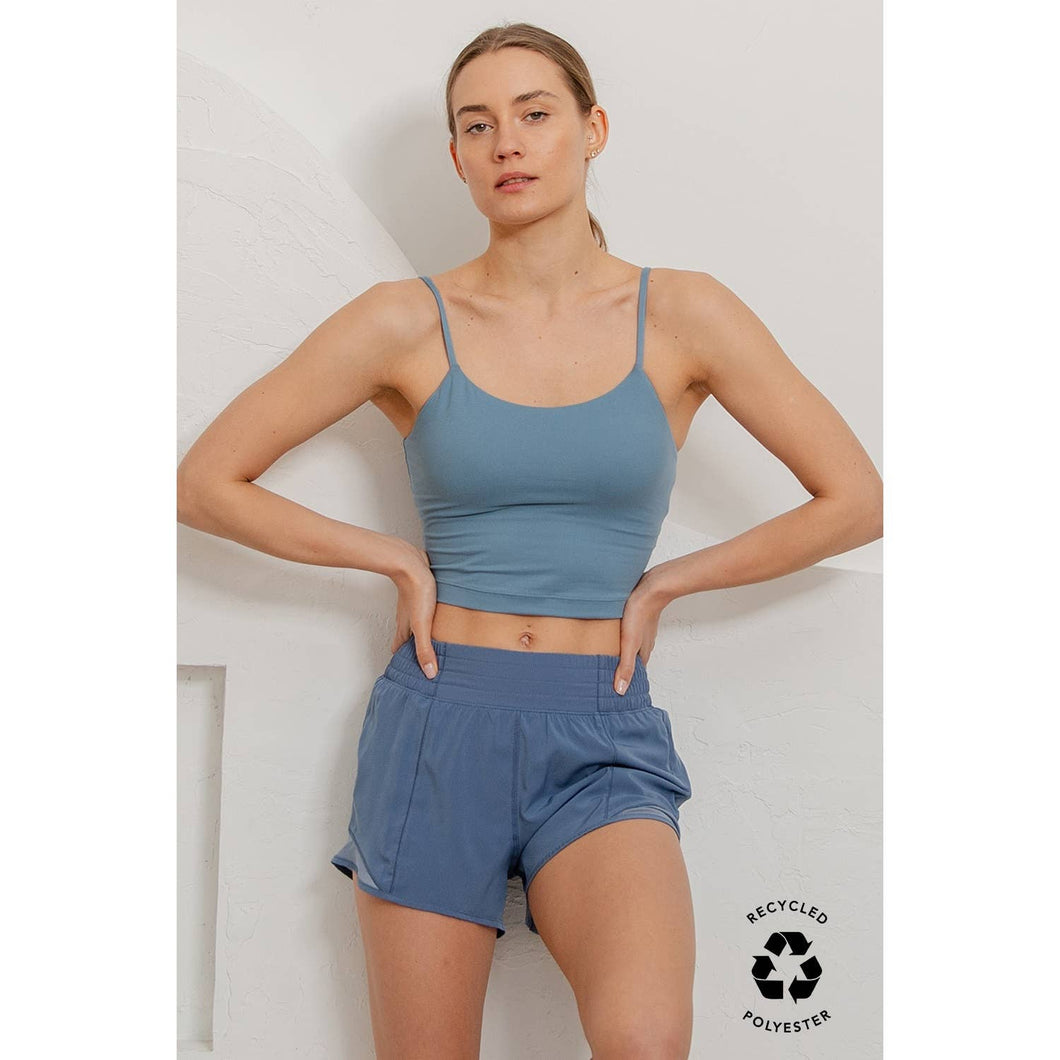 Paradise Blue Athletic Shorts