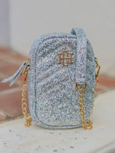Load image into Gallery viewer, Caroline Hill - Colton Cell Phone Crossbody - Silver Glitter
