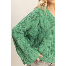 Load image into Gallery viewer, Jade V-Neck Sweater
