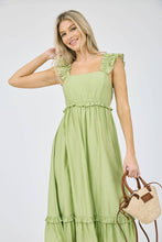 Load image into Gallery viewer, Ruffle Strap Midi Dress
