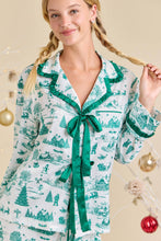 Load image into Gallery viewer, Green Christmas Pajama Set
