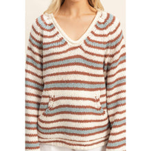 Load image into Gallery viewer, Kangaroo Pocket Striped Pullover

