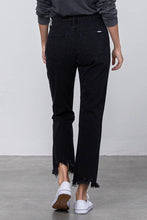 Load image into Gallery viewer, Black High Rise Frayed Jeans
