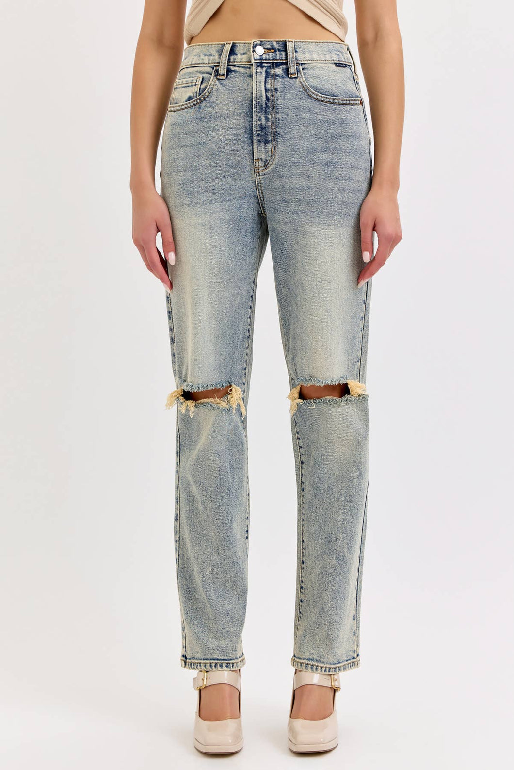 Super High Rise Dad Jean Tinted Denim