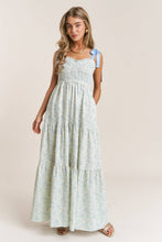 Load image into Gallery viewer, Blue Floral Maxi Dress
