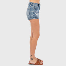 Load image into Gallery viewer, High Rise Distressed Shorts
